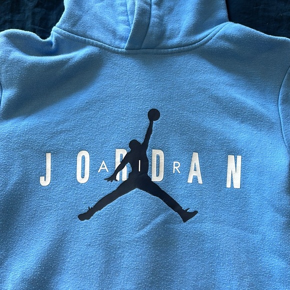 Nike Jordan Air hoodie. Light blue. Size large - Picture 2 of 9